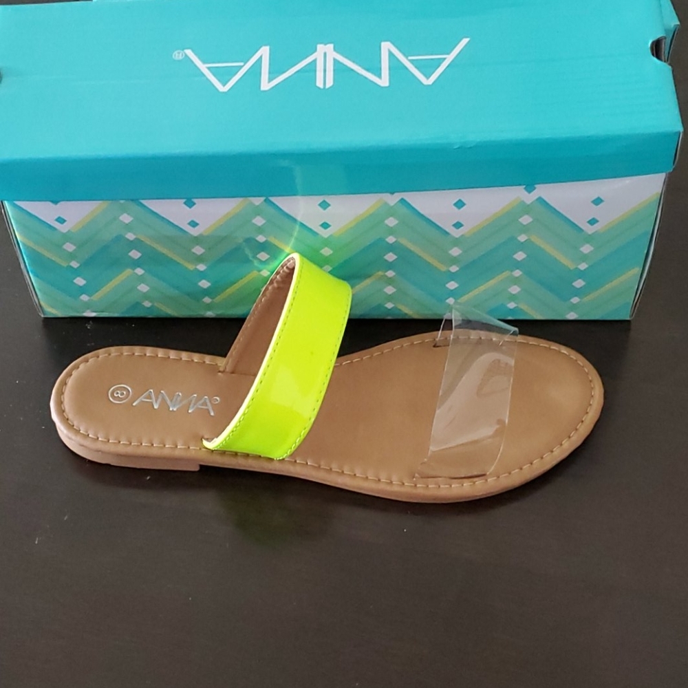 2 Strap Flat Narrow Sandals